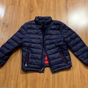 Polo by Ralph Lauren Dark Blue Kids Puffer Jacket (size 7)